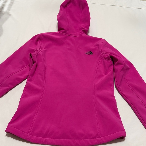 The North Face Pink Full Zip  Softshell Hoodie Jacket M - Picture 6 of 7